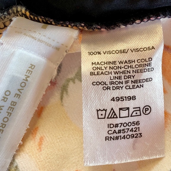 LOFT Floral Lightweight Wide Leg Pants (M) - Picture 5 of 14